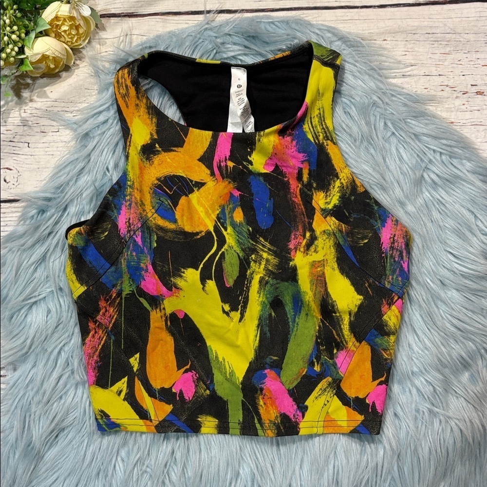 Lululemon Wunder Train Racerback Tank Top
Light Support Undertone Black Multi